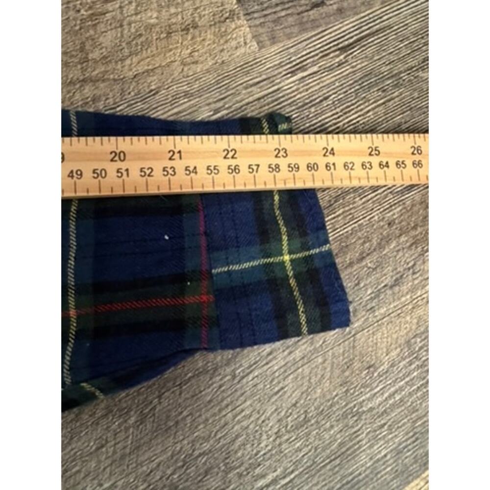 Jachs New York Men's Recycled Flannel Blue/Green Shirt Large Gorpcore Classic - Picture 12 of 12